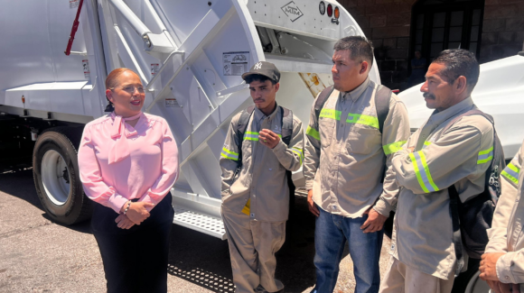 Servicios Públicos recibe camiones para la recolección de basura en Guaymas