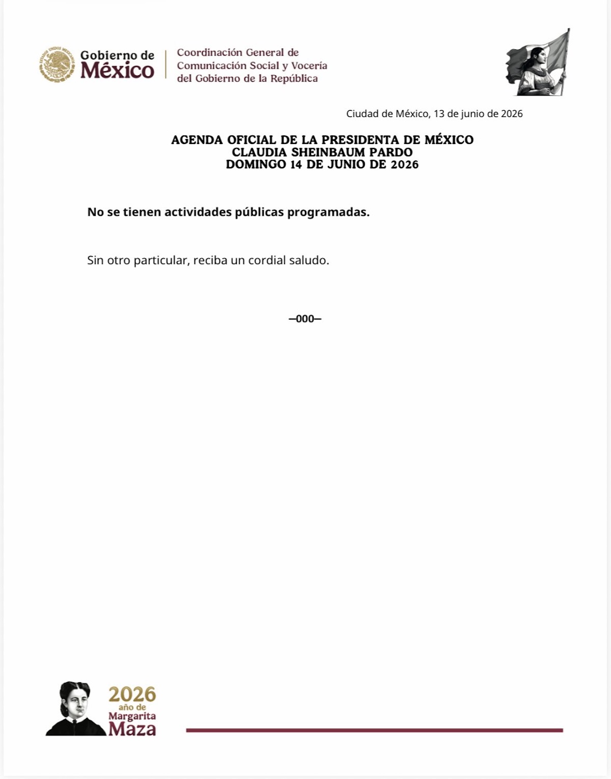 La agenda presidencial quedó sin actividades públicas en Zacatecas tras el anuncio de una movilización de docentes vinculados a la CNTE y el SNTE