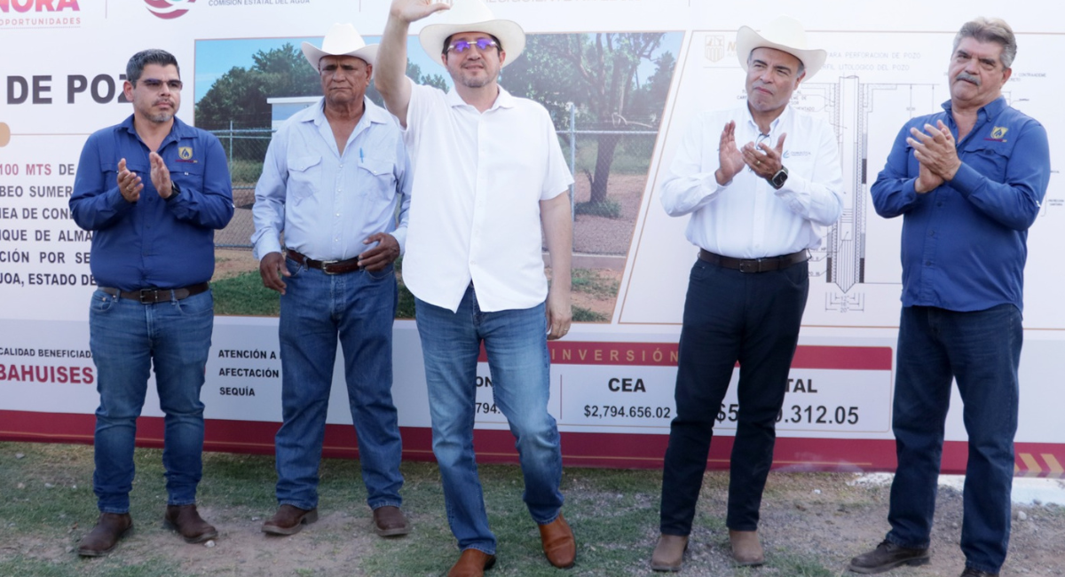 ¡Se acabó el desabasto! Bahuises y Los Buayums estrenan pozos de agua en Navojoa