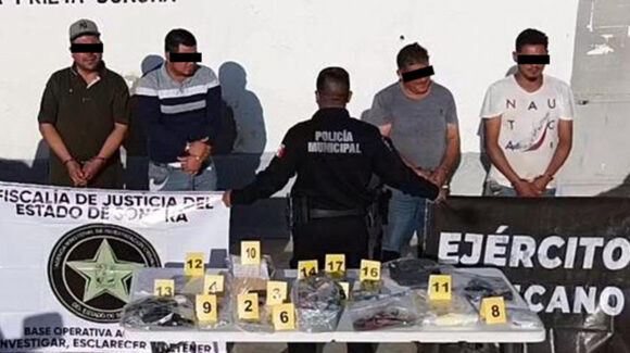 Fiscalía de Sonora procesa a cuatro implicados en préstamos ilícitos, secuestro y narcomenudeo