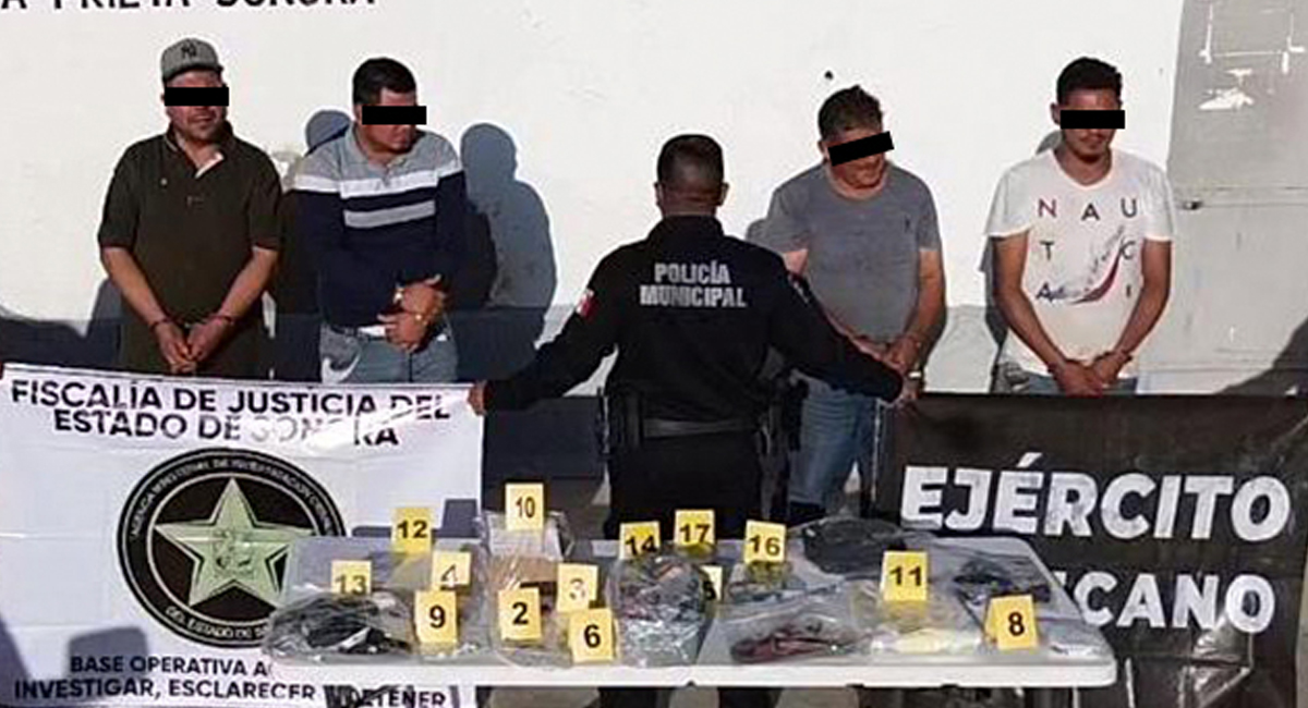 Fiscalía de Sonora procesa a cuatro implicados en préstamos ilícitos, secuestro y narcomenudeo