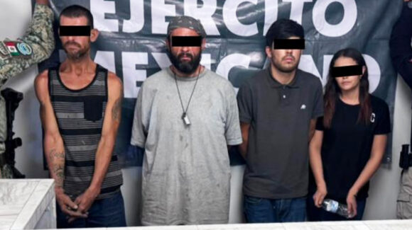 AMIC captura a cuatro presuntos narcomenudistas al norte de Sonora; les hallaron droga y efectivo