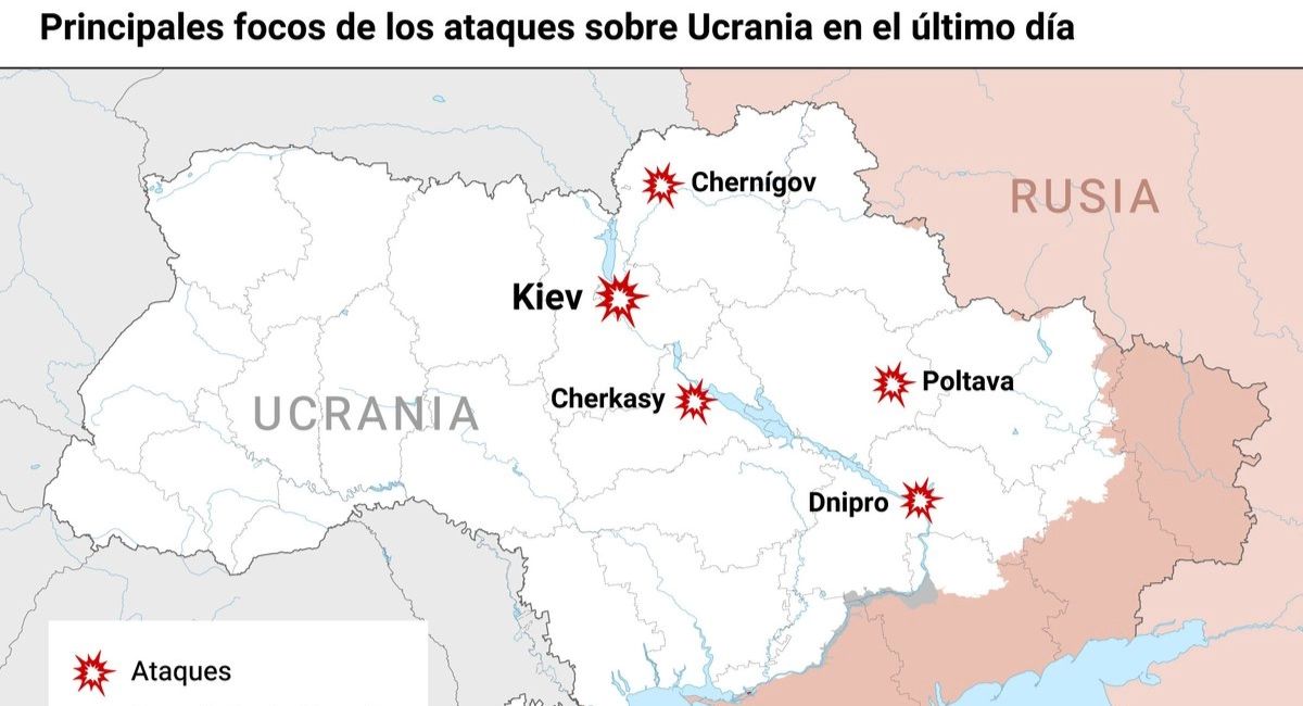 Ataque masivo ruso deja al menos 21 muertos