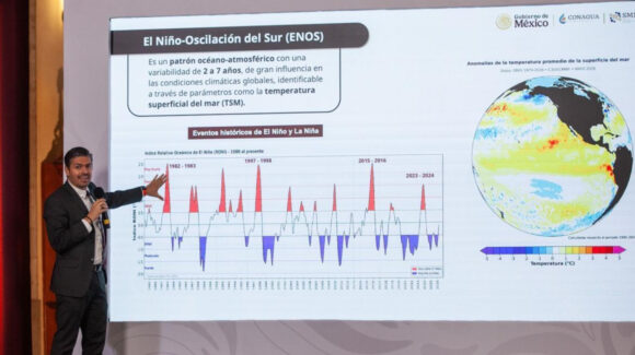 México prevé intensificación de El Niño a finales de 2026 y principios de 2027; lanzan medidas preventivas