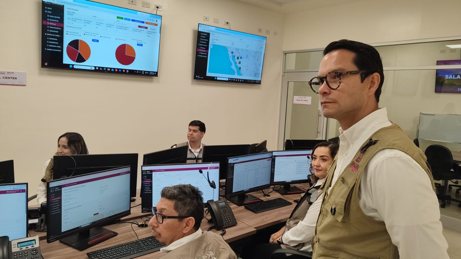 Alfonso Durazo inaugura el Cecosabi para coordinar los servicios de salud en Sonora