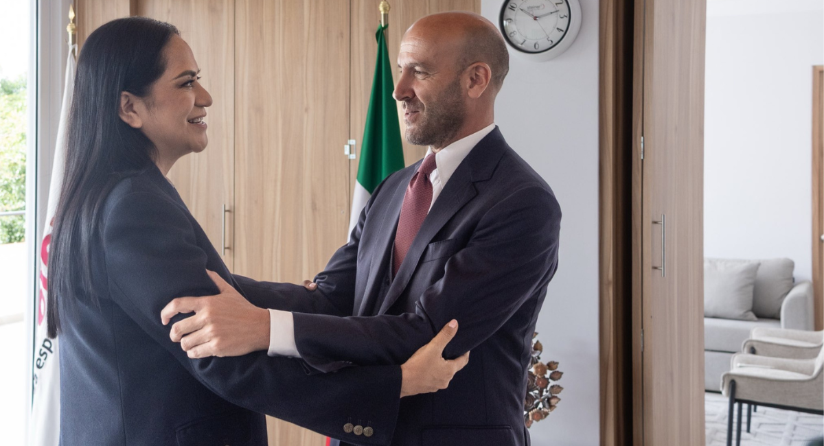 Ariadna Montiel recibe en México al secretario general del Partido de los Socialistas Europeos