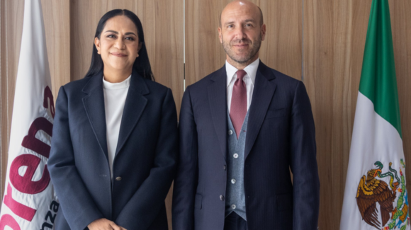 Ariadna Montiel recibe en México al secretario general del Partido de los Socialistas Europeos