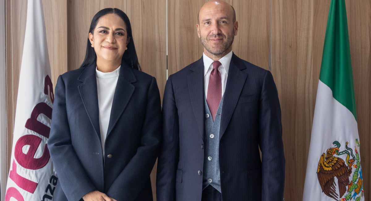 Ariadna Montiel recibe en México al secretario general del Partido de los Socialistas Europeos