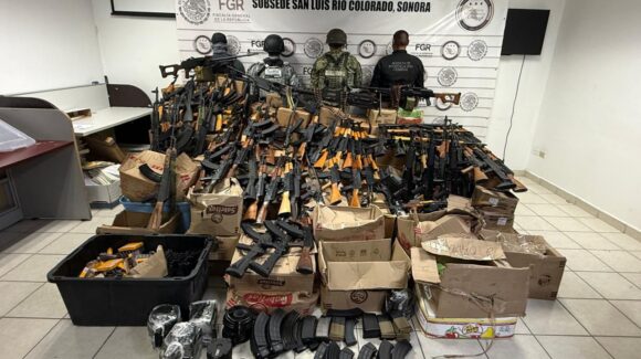 Golpe al Crimen en Sonora: Aseguran 81 armas largas y más de 274 mil cartuchos en SLRC