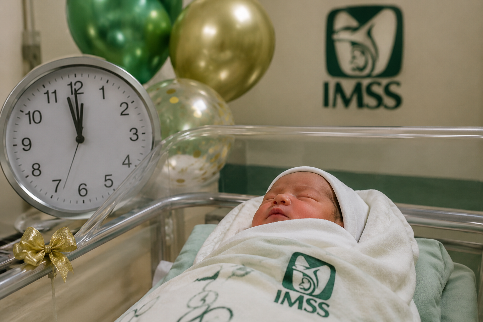 Así nació Luis Ricardo, el primer bebé del Año Nuevo 2025 en el IMSS Sonora