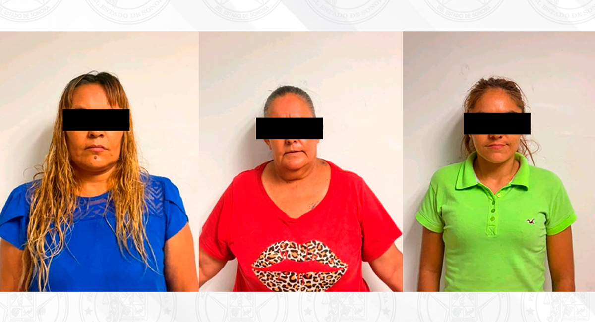 Atrapan a tres ladronas tras persecución al norte de Sonora; entraron a casa ajena para robar
