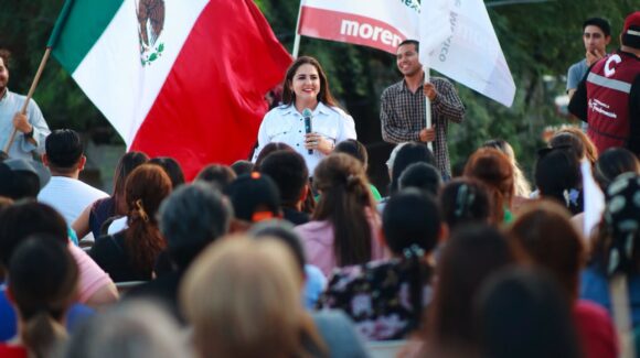 “Ayudar a los que menos tienen, la misión de la 4T”: Celida López en Santa Ana