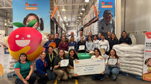 Banco de Alimentos de Hermosillo supera las 20 toneladas de frijol en reto contra el hambre