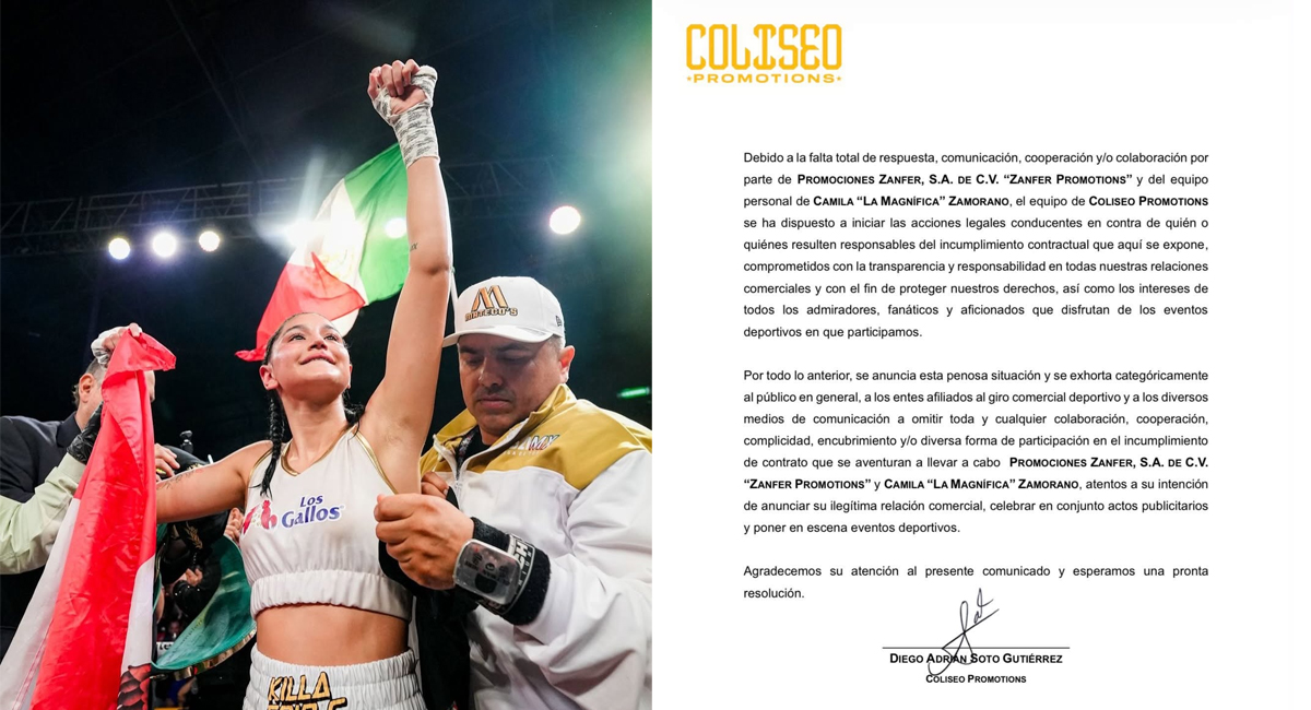 Camila Zamorano ne otro problema