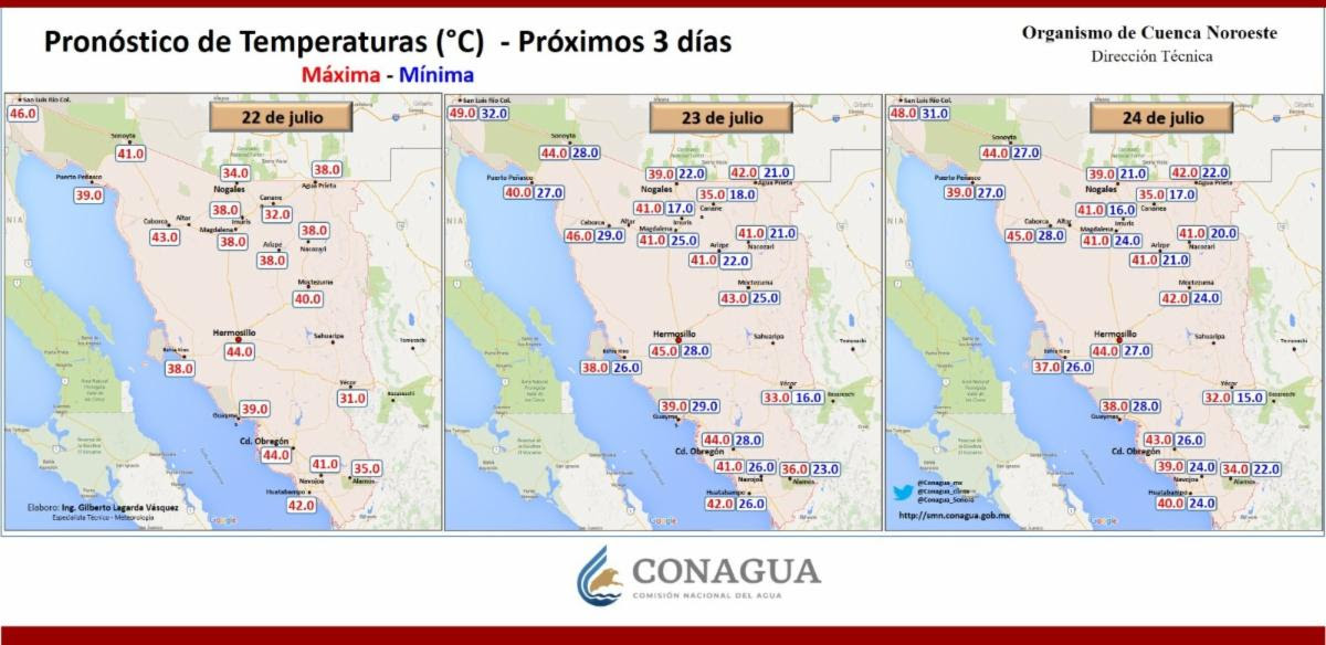 CEPC pronostica precipitaciones vespertinas en la sierra y noroeste de Sonora