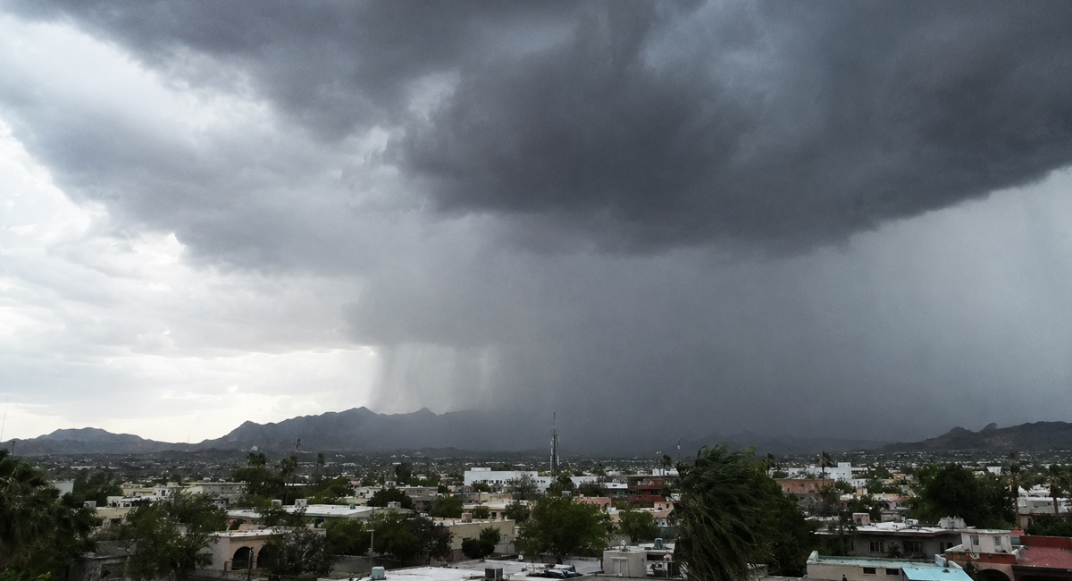 CLIMA de esta noche de lunes 27 de julio: Monzón dejará lluvias intensas y fuertes vientos en Sonora