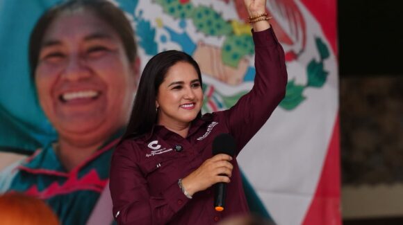 Celida López destaca en Cananea el papel del pueblo organizado en la transformación