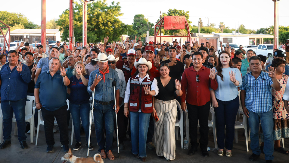 Celida López destaca inclusión y organización de la 4T durante recorridos por Sonora