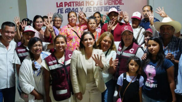 Celida López recorre el sur de Sonora y llama a fortalecer la unidad del movimiento de la 4T