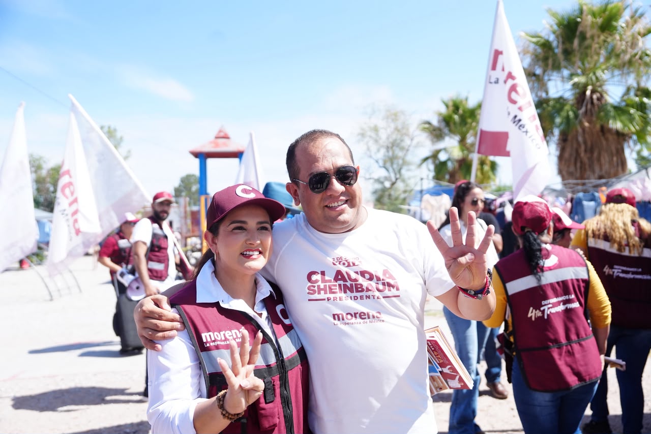 Celida López recorre Agua Prieta para fortalecer el contacto ciudadano en Morena