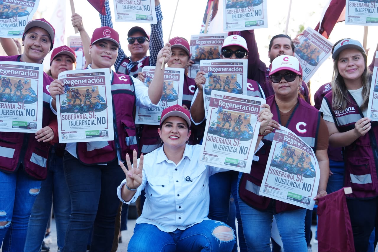 Celida López recorre Cuatro Olivos y reafirma el papel de la ciudadanía en la 4T