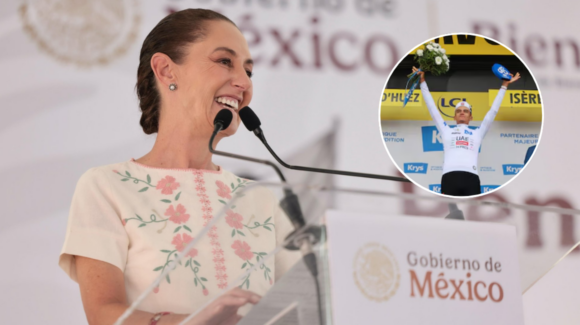 Claudia Sheinbaum felicita a Isaac del Toro tras hacer historia en el Tour de Francia