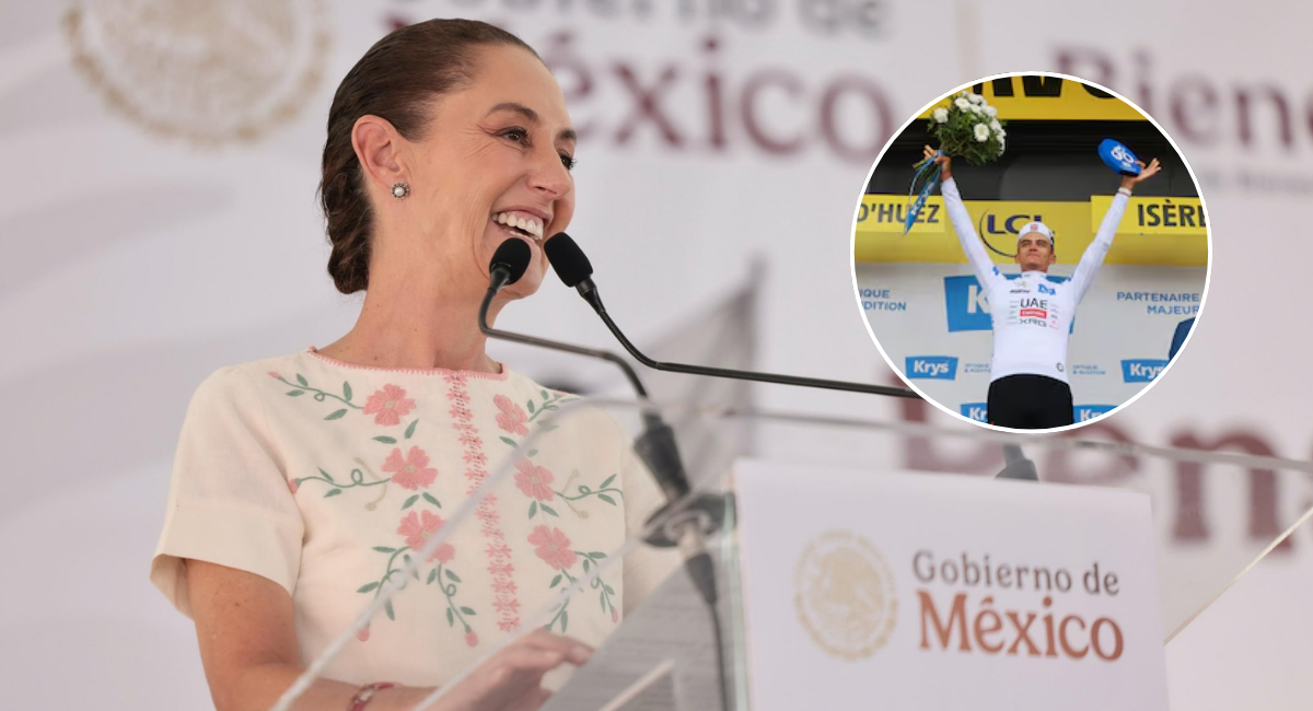 Claudia Sheinbaum felicita a Isaac del Toro tras hacer historia en el Tour de Francia