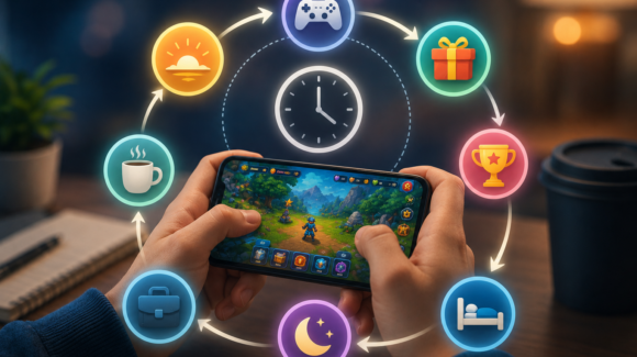 Cómo los juegos móviles construyen hábitos diarios