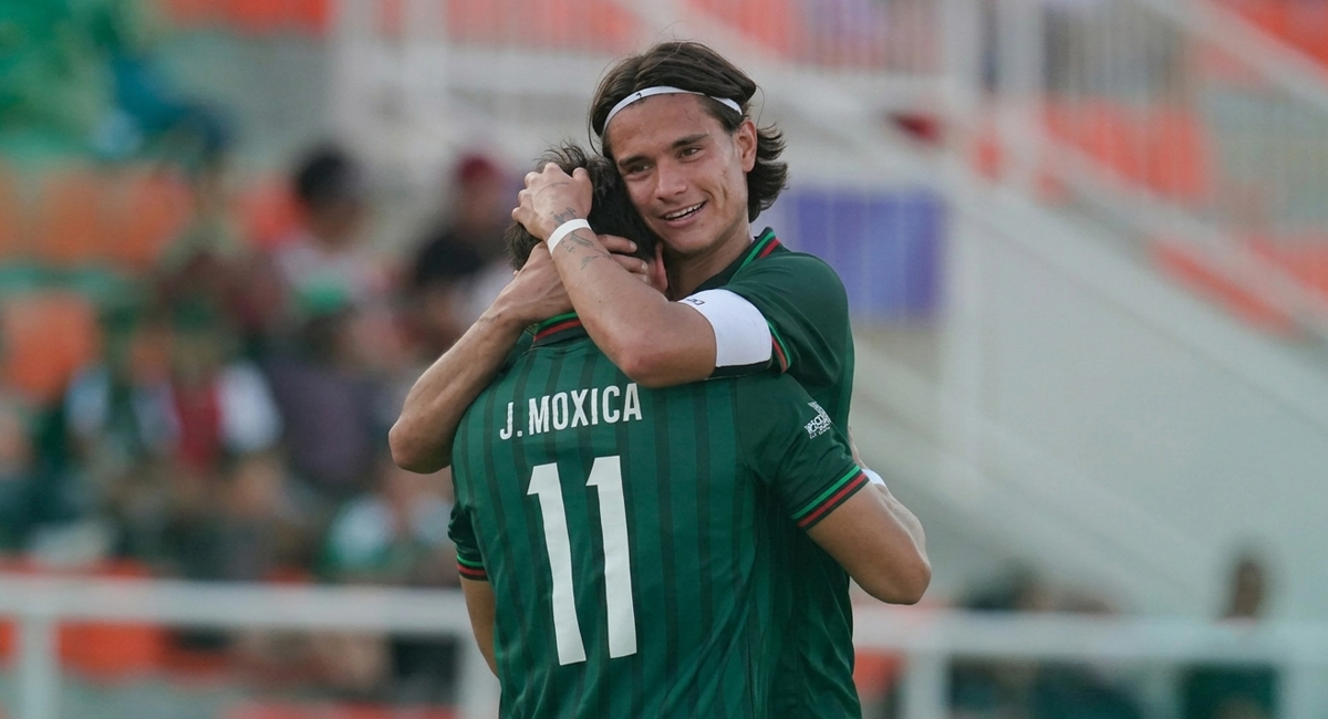 Con un solitario gol de Joaquín Moxica, México venció a Venezuela en su debut de los Juegos Centroamericanos 2026