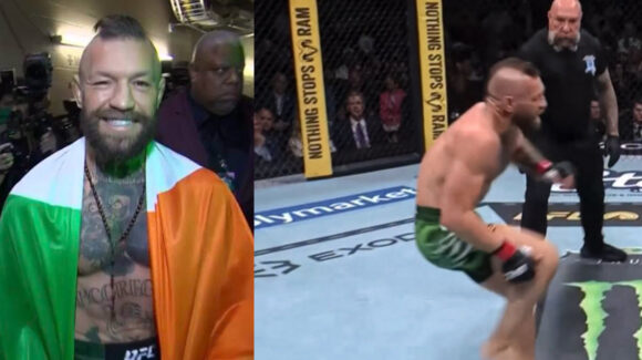 Decepcionante regreso de McGregor: El irlandés se lesiona la rodilla y Max Holloway sale con la mano en alto