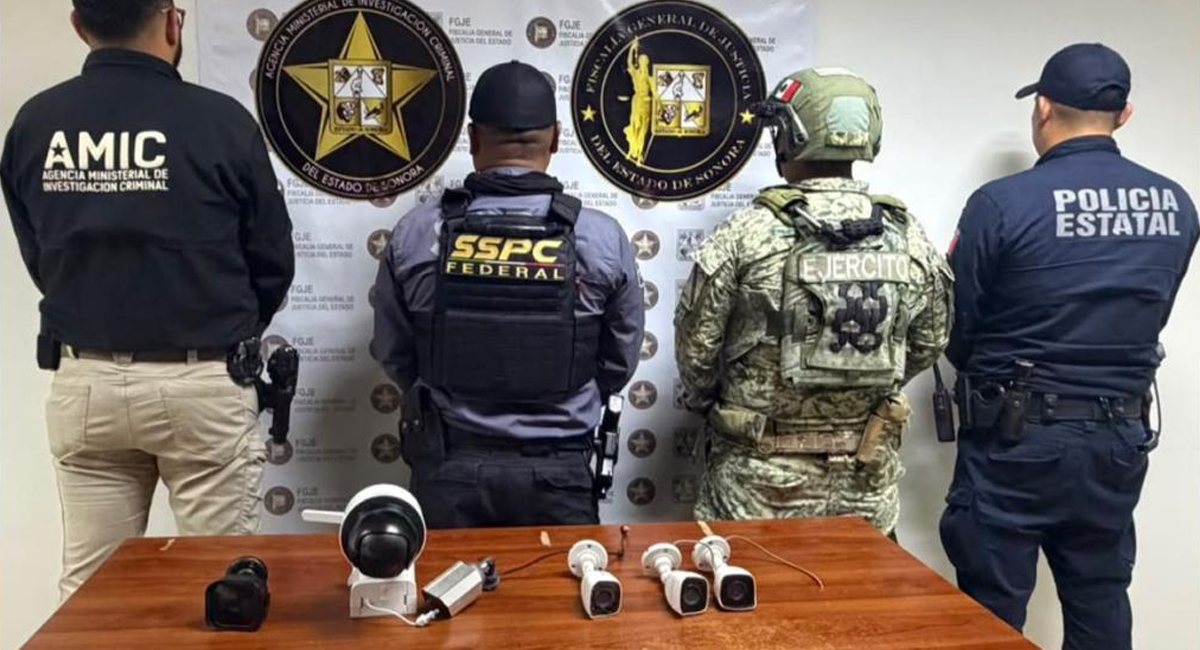 Desmantelan red ilegal de vigilancia en cinco colonias de Nogales; retiran seis cámaras clandestinas