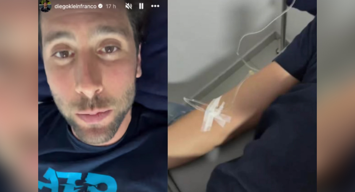 Diego Klein comparte foto desde el hospital
