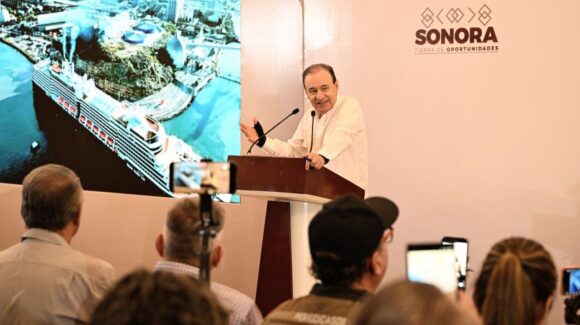 Durazo impulsa a Sonora como destino internacional de cruceros con 15 arribos a Guaymas
