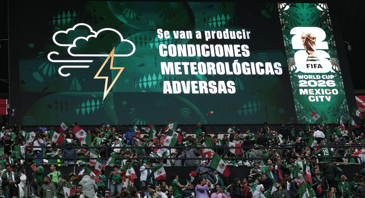 El inicio del partido entre México e Inglaterra se retrasó una hora por el protocolo de actividad eléctrica