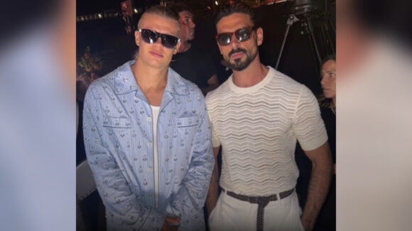 Erling Haaland vuelve a encender el Internet con VIDEO al bailar sin camiseta con Michele Morrone en Italia