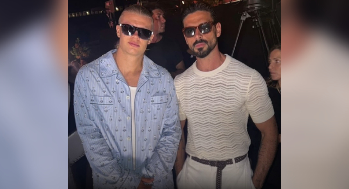 Erling Haaland enciende el Internet al lado de Michele Morrone al bailar sin camiseta