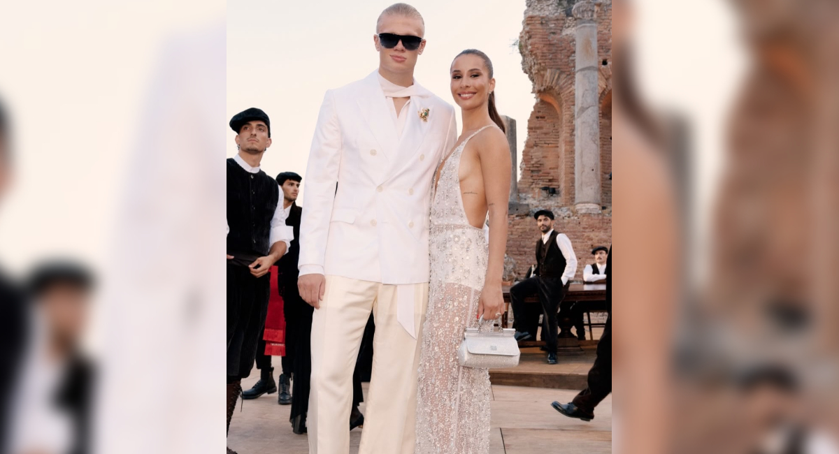 Erling Haaland presume fotos con su novia en importante evento de moda