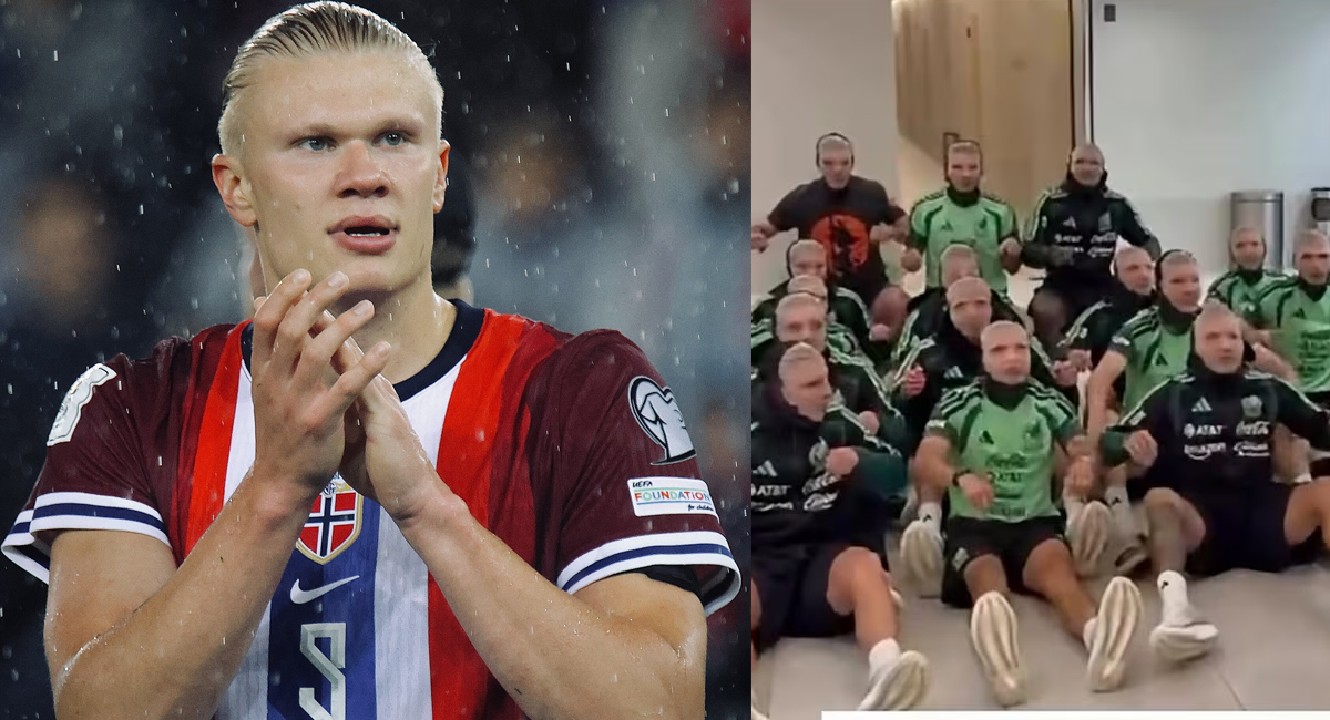 Erling Haaland reacciona al remo vikingo por triunfo de la Selección Mexicana y les envía mensaje