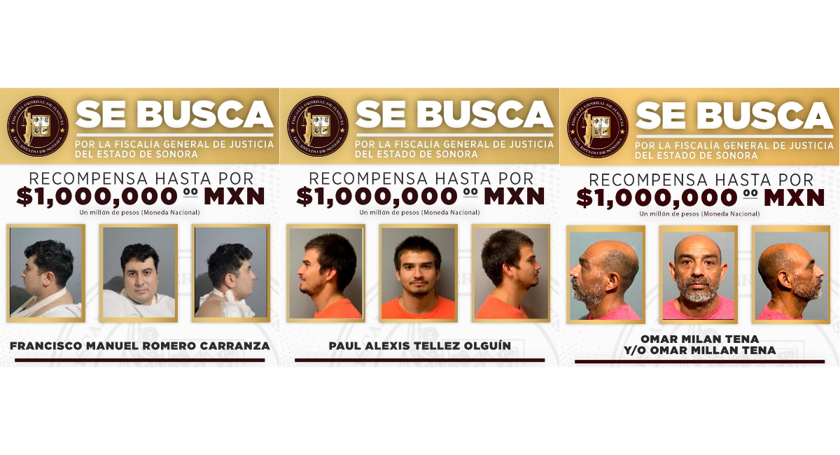 FGJES ofrece hasta un millón de pesos por información de evadidos del Cereso 2