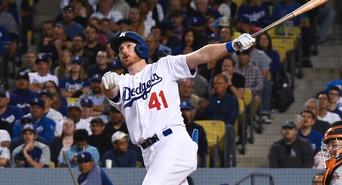 El estadounidense vistió la franela de los Dodgers en al campaña 2019