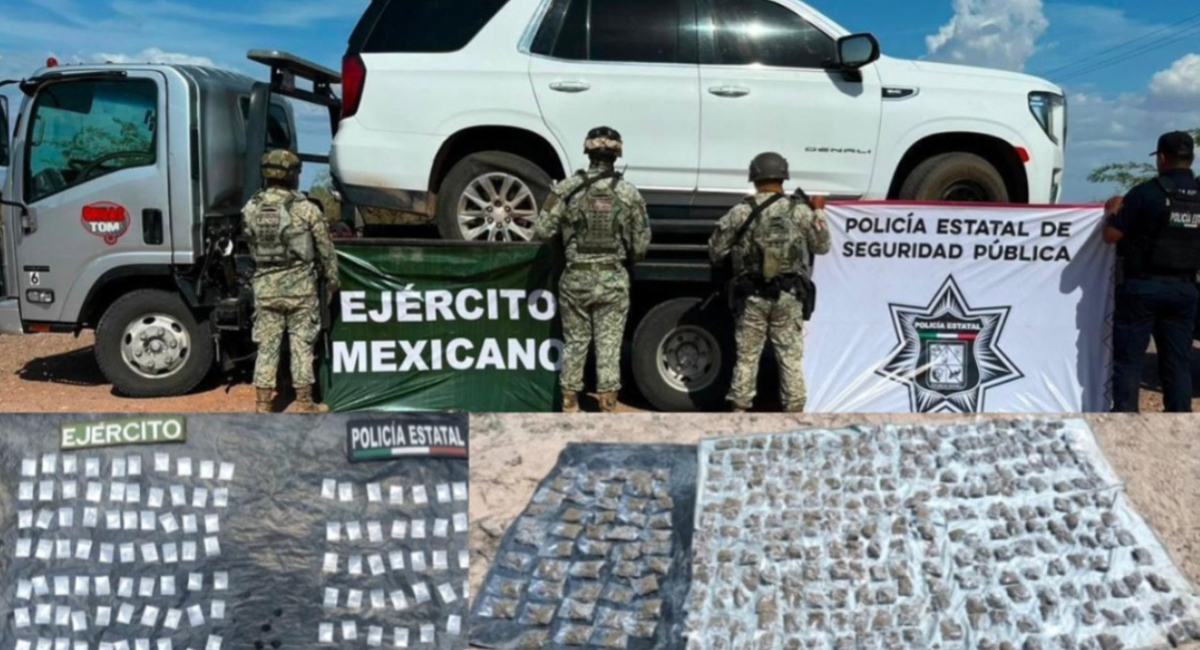 Golpe al crimen en Sonora: Aseguran a 155 personas y más de 17 millones de dosis de droga en 1 semana