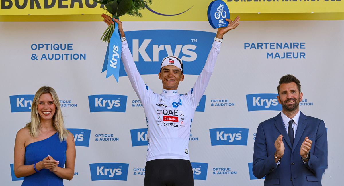 Isaac del Toro continúa dentro del top 3 de la clasificación general en la edición 2026 del Tour de France