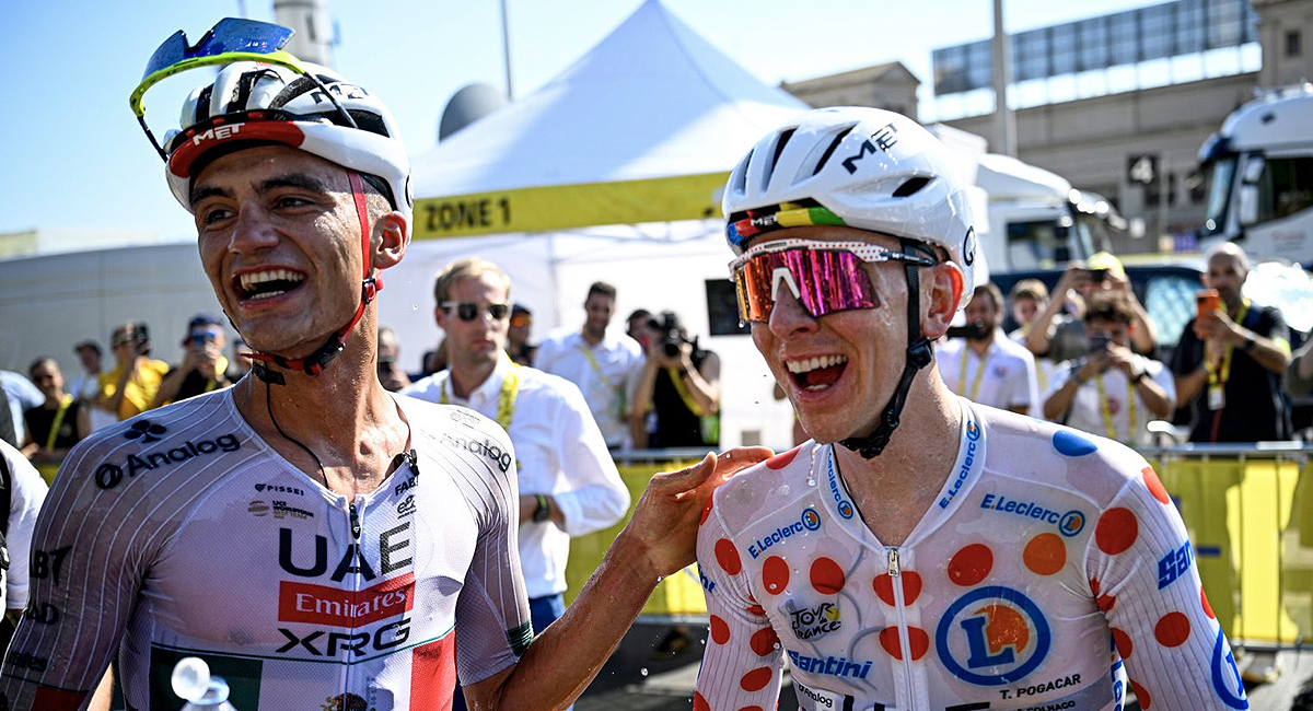 Isaac del Toro y Pogacar destacaron en la sexta etapa del Tour de France al cruzar la meta en las primeras posiciones y mejorar en la general
