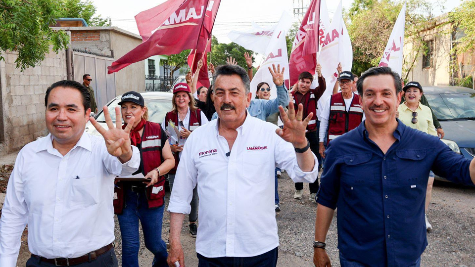 Javier Lamarque recorre colonias de Hermosillo para escuchar a la ciudadanía