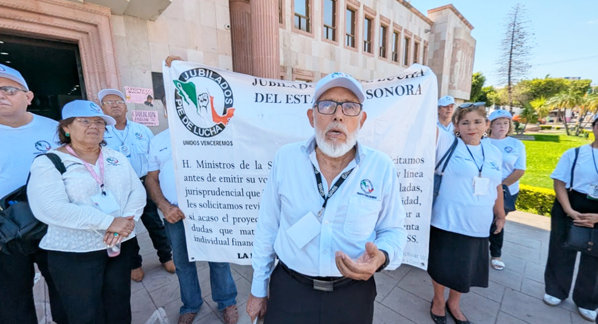 Jubilados del IMSS en Cajeme exigen devolución de ahorros retenidos en cuentas Afore