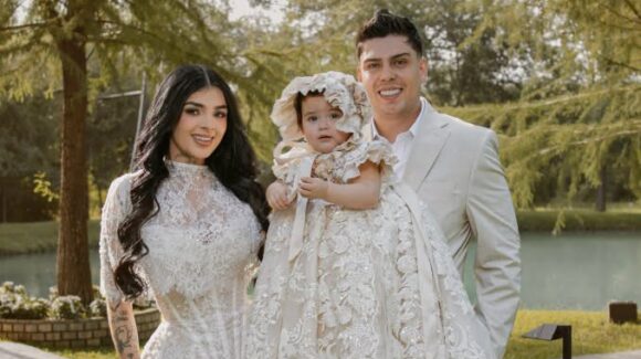 Karely Ruiz celebra con lujosa fiesta el bautizo de su hija Madisson en Monterrey