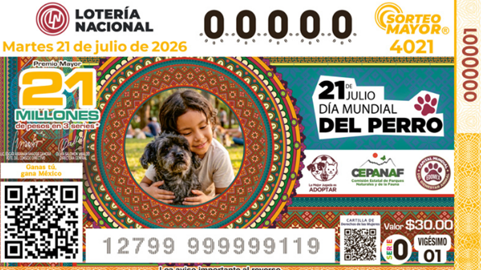 Lotería Nacional: Ganadores del Sorteo Mayor No. 4021 del martes 21 de julio de 2026