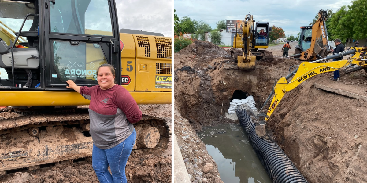 Luz Angélica hace historia en Navojoa, se convierte en la primera maquinista de Oomapasn