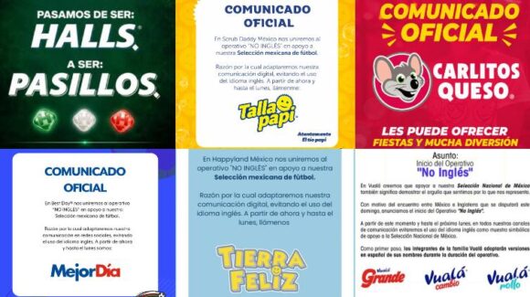 “No es personal”: Marcas se suman al trend ‘No Inglés’ previo al México vs Inglaterra