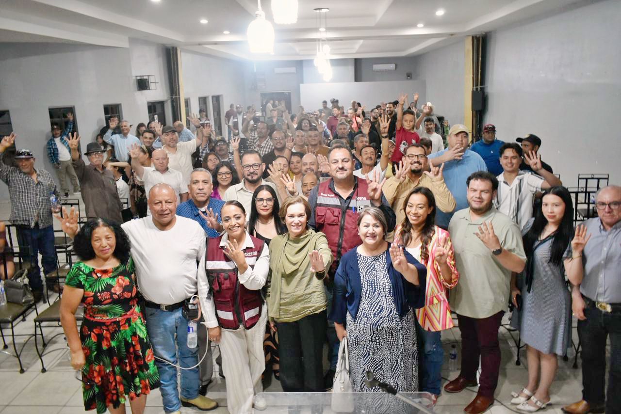 María Dolores del Río escucha prioridades de habitantes de Agua Prieta y Cananea